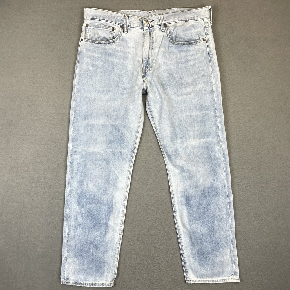 Levi's 502 Men's Jeans 34x30 Blue Regular Taper Fit Light Wash Denim